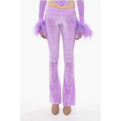 Adriana Hot Couture Boot Cut Chenille Pants with Side logo