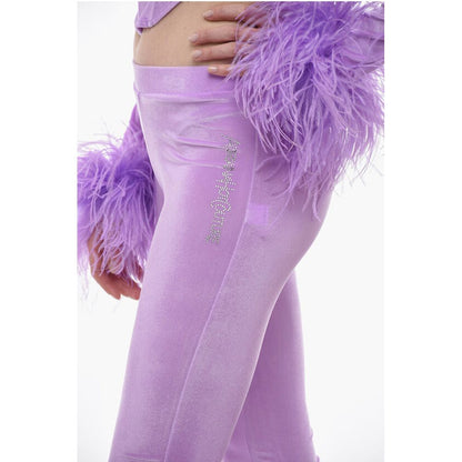 Adriana Hot Couture Boot Cut Chenille Pants with Side logo