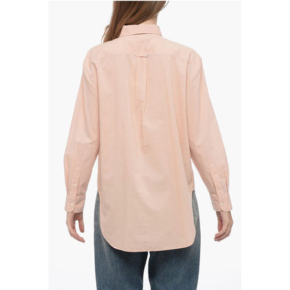 Polo Ralph Lauren Solid Color Button-Down Collar Shirt with Embroidered Logo