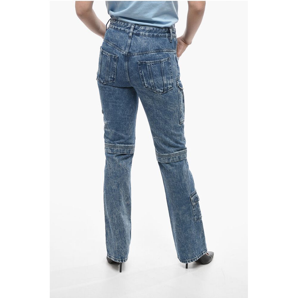 Isabel Marant Dark Wash VOKAIO Cargo Denims 22cm