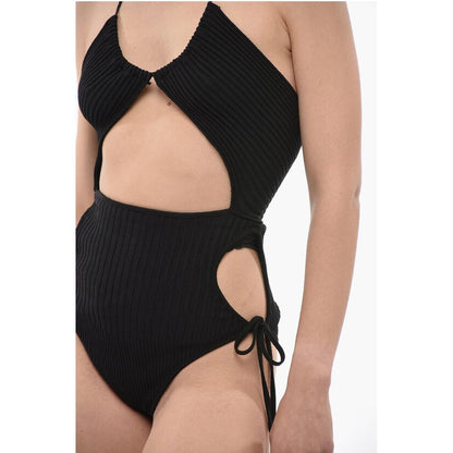 Off-the-Shoulder Bodysuit with Rear Cut-Out Detail