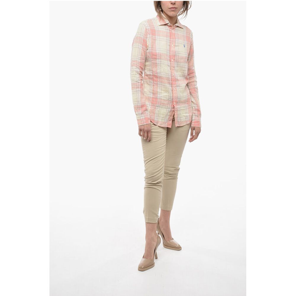 Polo Ralph Lauren Plaid Motif Classic Fit Linen Shirt