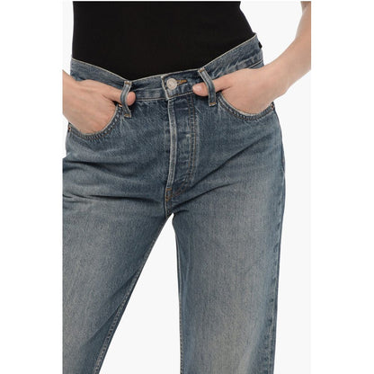 RE/DONE High-Waisted Straight Leg 70s STOVE PIPE Jeans 18cm