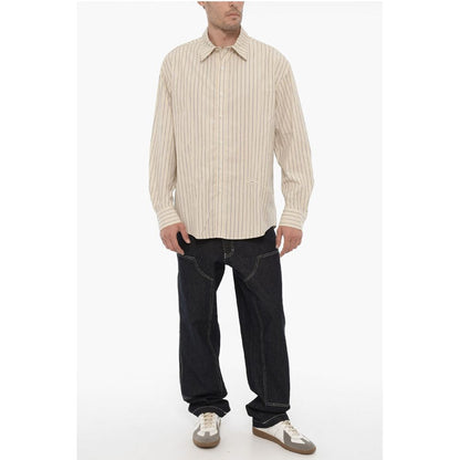 Ader Error Awning Striped Poplin Cotton Shirt
