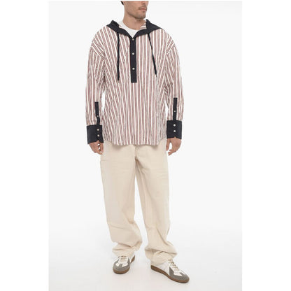 Bluemarble Bengal Striped Maxi Overshirt with Hood