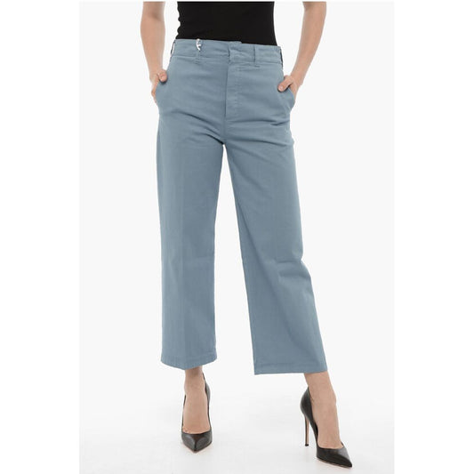 Department 5 Solid Color Cropped Palazzo Pants