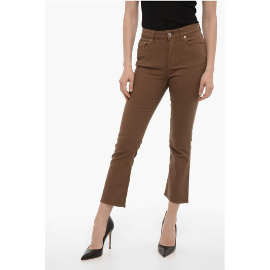 Department 5 5-Pockets Cropped CLAR Pants with Logo-Button