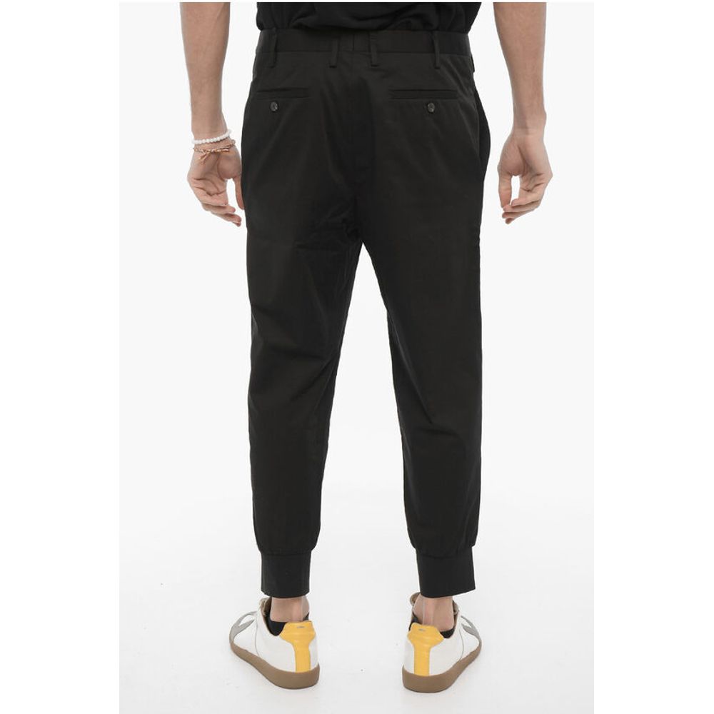 Neil Barrett Low Rise Stretch Cotton Slim Fit Pants