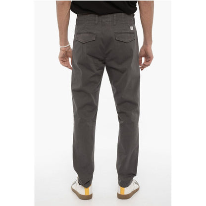 Department 5 Cotton Twill Pants with Hidden Closure
