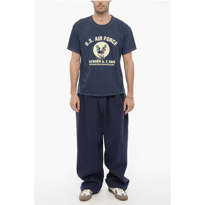 Wild Donkey Crew-Neck cotton T-shirt with Frontal Print