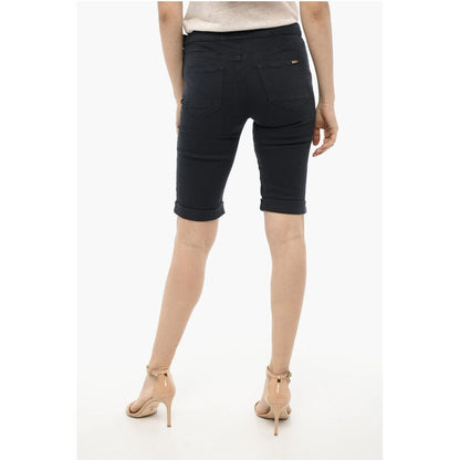 Woolrich Cuffed Hem Shorts with Golden-Closure