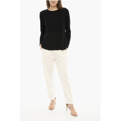 Woolrich Crew-Neck T-shirt with Breast Pocket and Side Split