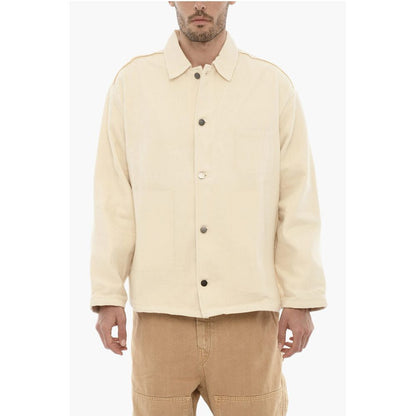 Airei Solid Color Lightweight Cotton Overshirt