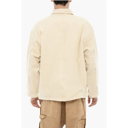 Airei Solid Color Lightweight Cotton Overshirt