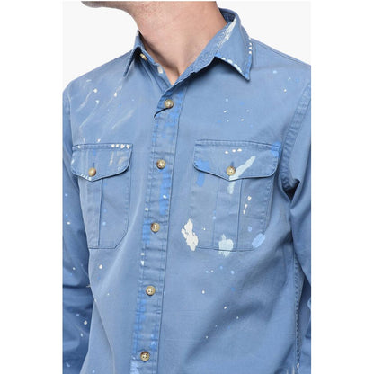 Polo Ralph Lauren Classic Fit Saharan Shirt with Paint Effect Print