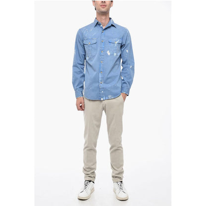 Polo Ralph Lauren Classic Fit Saharan Shirt with Paint Effect Print