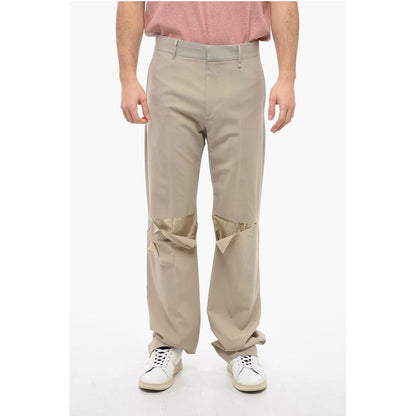 Givenchy Front-pleated Pants with Cut Out Detailing