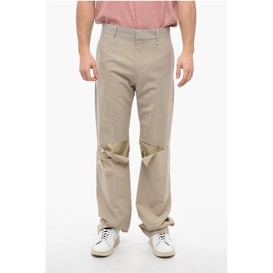 Givenchy Front-pleated Pants with Cut Out Detailing