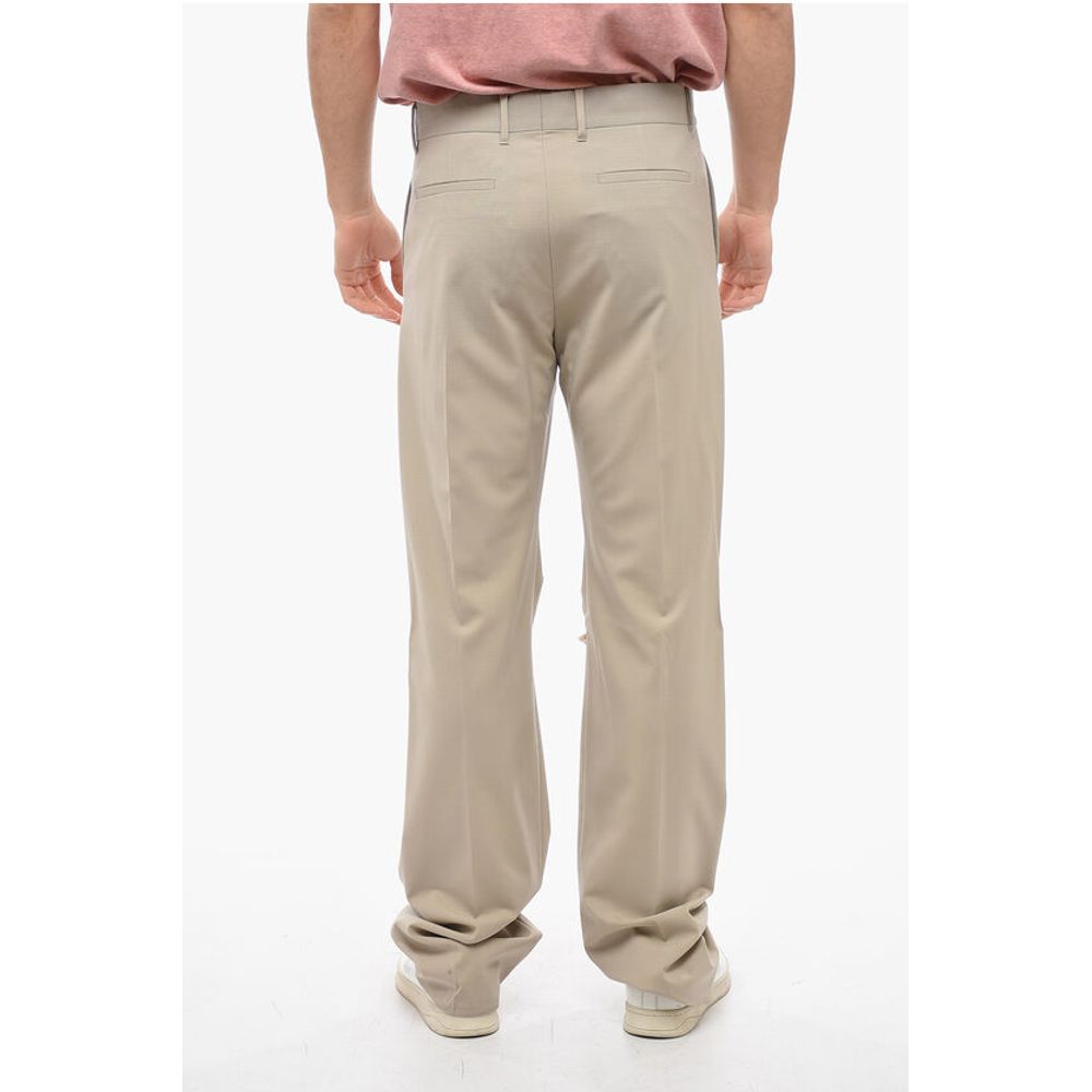 Givenchy Front-pleated Pants with Cut Out Detailing