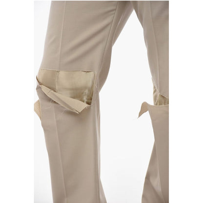 Givenchy Front-pleated Pants with Cut Out Detailing