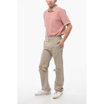 Givenchy Front-pleated Pants with Cut Out Detailing