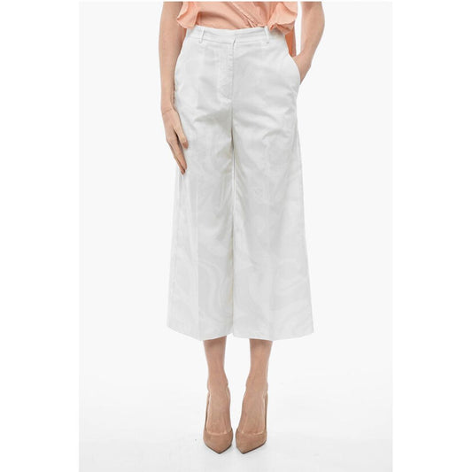 Etro Cotton Cropped Fit Palazzo Pants