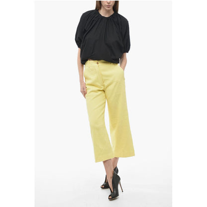 Patou Cotton Blend ICONIC Cropped Fit Pants