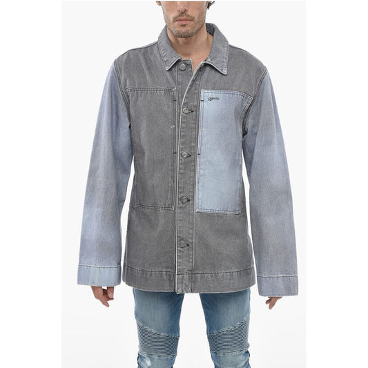 Objects IV Life Two-toned Denim Jacket with Loose Fit