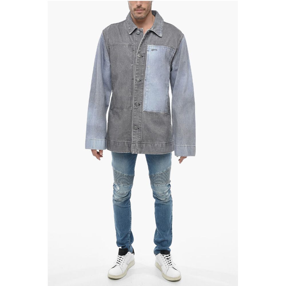 Objects IV Life Two-toned Denim Jacket with Loose Fit