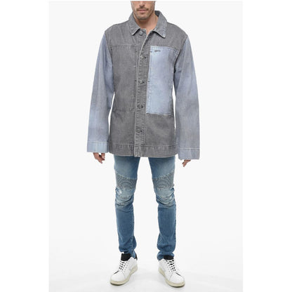 Objects IV Life Two-toned Denim Jacket with Loose Fit