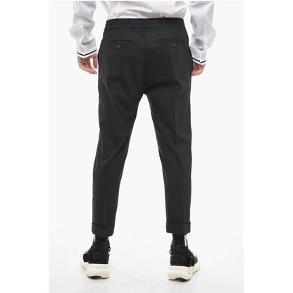 Neil Barrett Slim Fit REM Pants with Elastic Waistband