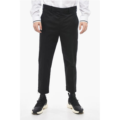 Neil Barrett Slim Fit Cotton Twill JAMIE Pants With Ankle Zip