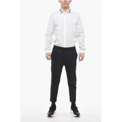 Neil Barrett Slim Fit REM Pants with Elastic Waistband