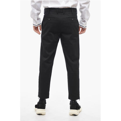 Neil Barrett Slim Fit Cotton Twill JAMIE Pants With Ankle Zip