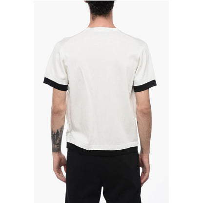 Neil Barrett Technical Fabric Loose Fit T-Shirt with Contrasting Edges
