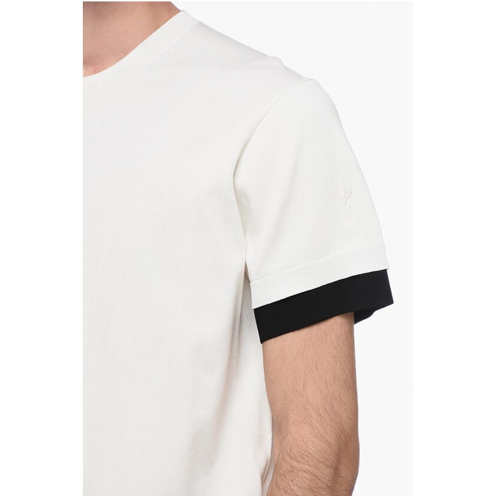 Neil Barrett Technical Fabric Loose Fit T-Shirt with Contrasting Edges