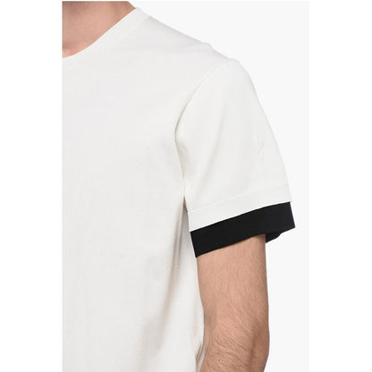 Neil Barrett Technical Fabric Loose Fit T-Shirt with Contrasting Edges