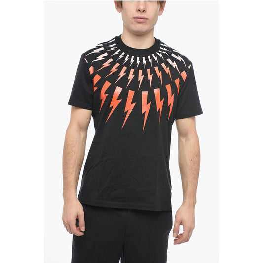 Neil Barrett Slim Fit Crew-Neck T-shirt with Gradient Print