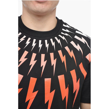 Neil Barrett Slim Fit Crew-Neck T-shirt with Gradient Print