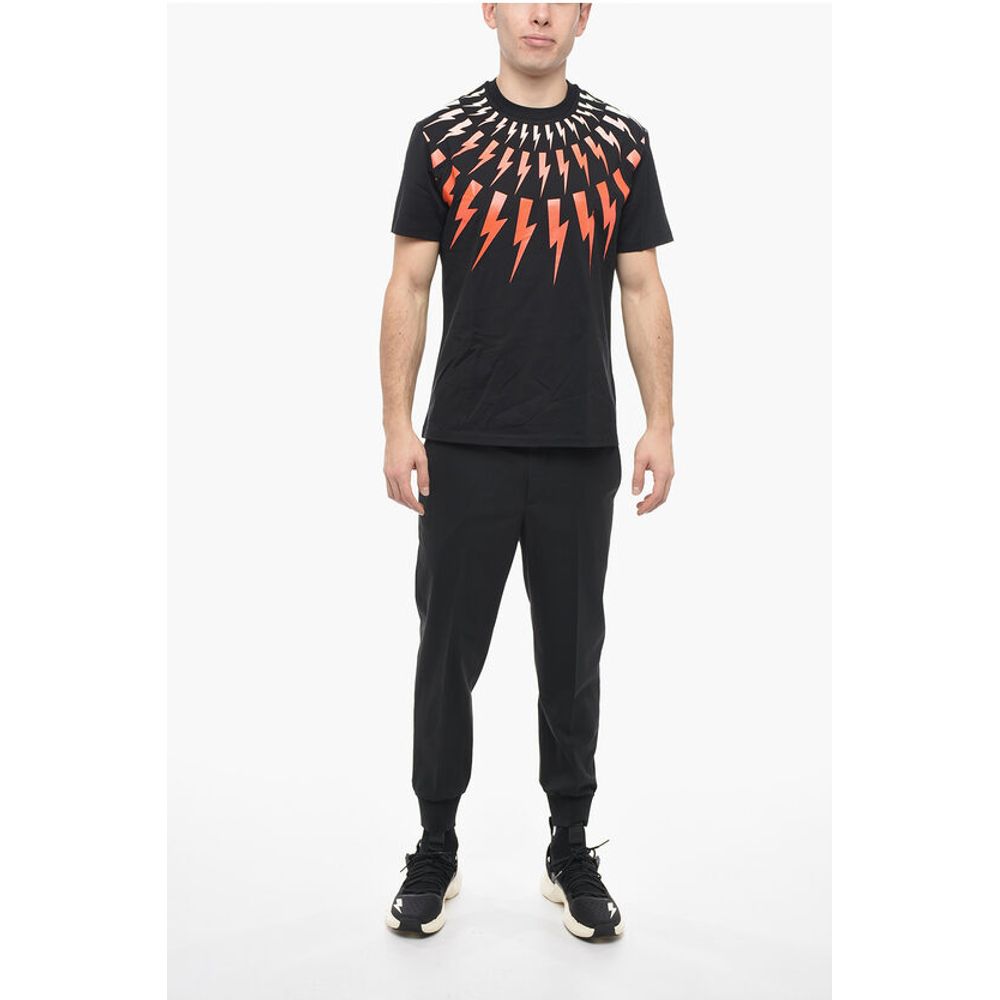 Neil Barrett Slim Fit Crew-Neck T-shirt with Gradient Print