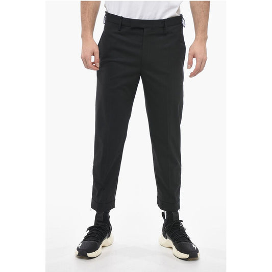 Neil Barrett Slim Fit JAMIE Chinos Pants with Ankle Zips