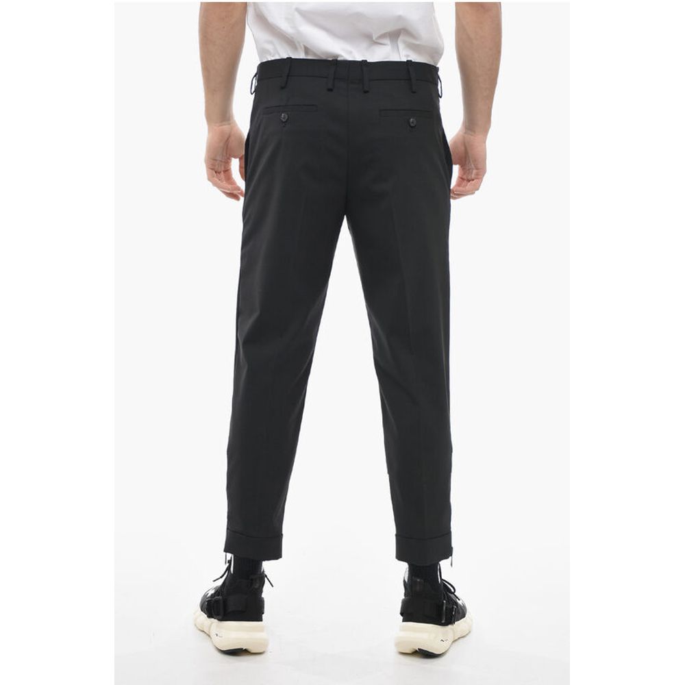 Neil Barrett Slim Fit JAMIE Chinos Pants with Ankle Zips