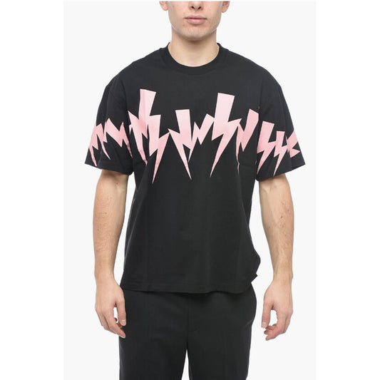 Neil Barrett Slim Fit JUMBLEND BOLT Crew-Neck T-shirt
