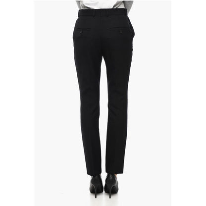 Celine Wool Gabardine Pants with Front Pleats