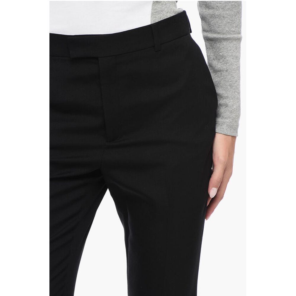 Celine Wool Gabardine Pants with Front Pleats