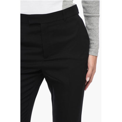 Celine Wool Gabardine Pants with Front Pleats