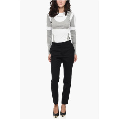 Celine Wool Gabardine Pants with Front Pleats