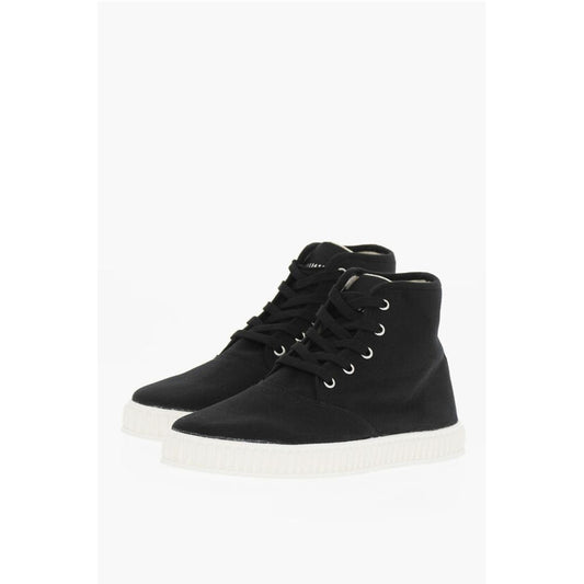 Maison Margiela MM22 Solid Color Cotton High-Top Sneakers
