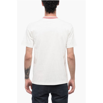 Diesel Crew-Neck JUST T-shirt with Contrast Trim and Breast Pocket