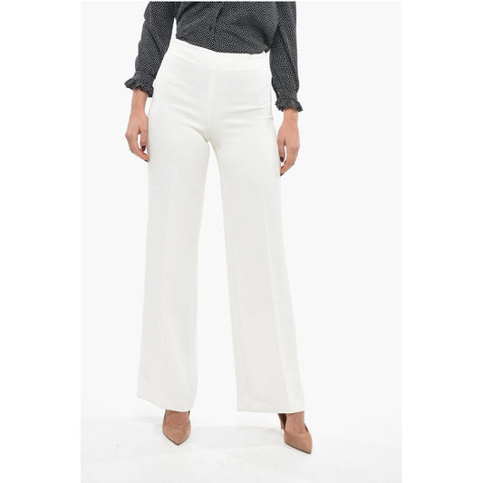 Stella McCartney Stretch Viscose Palazzo Pants with Hidden Closure